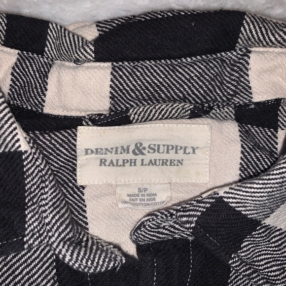 3 Ralph Lauren Denim & Supply Plaid Button-Up Shirts Set Heavy Cotton Fabric - Picture 15 of 16